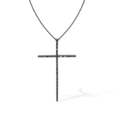 18k yellow gold 3D Star pendant chain with 1.25mm diamonds